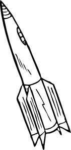 141x296 Rocketship Clip Art - Rocket Ship Sketch