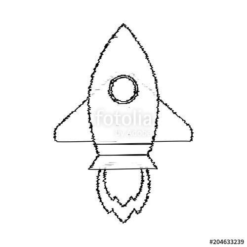 500x500 Rocket Sketch Start Up Stock Image And Royalty Free Vector Files - Rocket Sketch