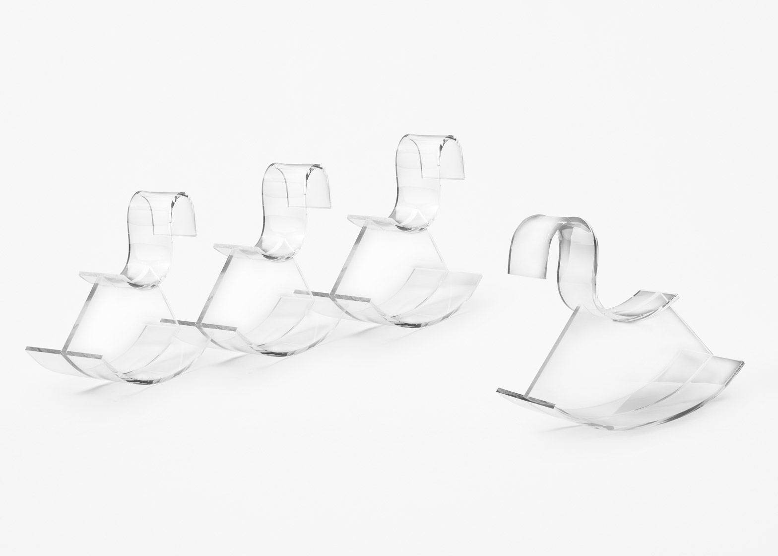 1568x1120 Nendo Designs Transparent Rocking Horse For Kartell - Rocking Horse Sketch