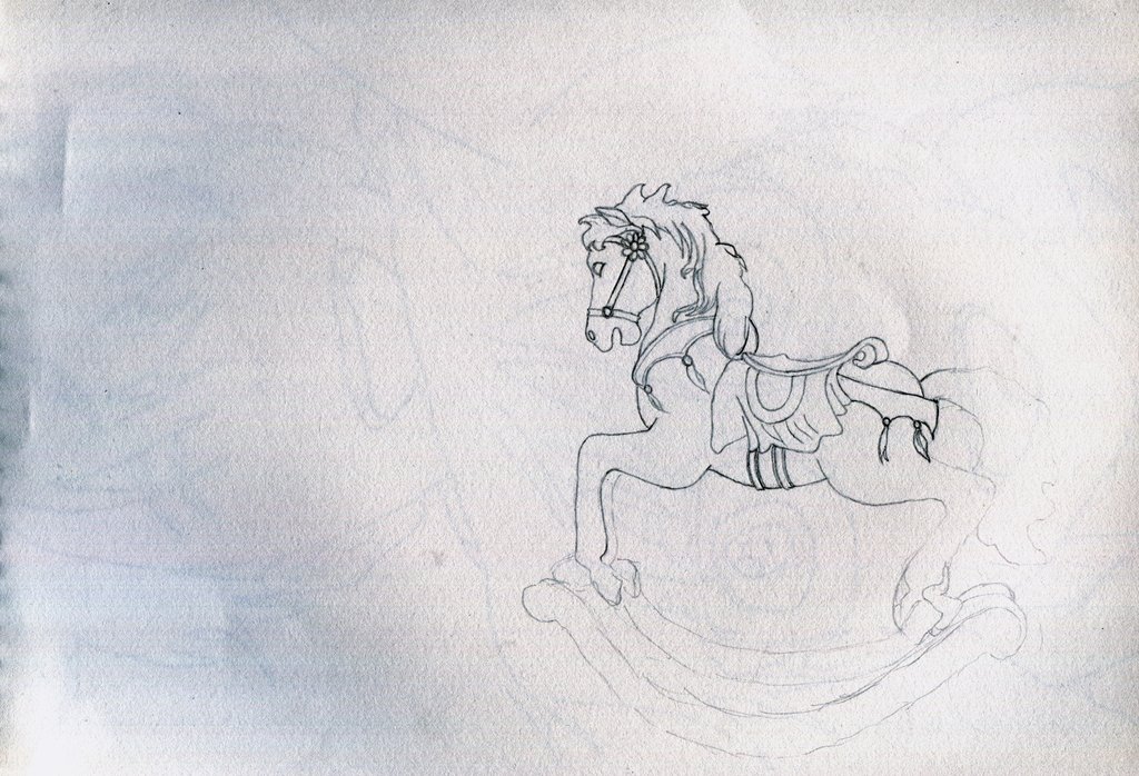 1024x698 W.i.p Rocking Horse Sketch By Spirit Catcher - Rocking Horse Sketch