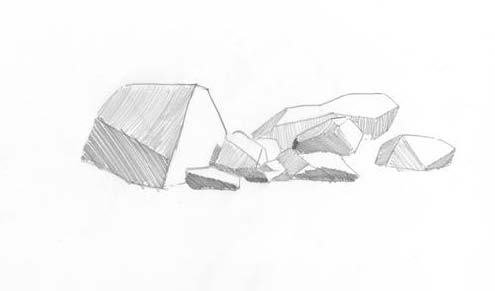 495x291 Rock Drawing Tutorial - Rocks Sketch
