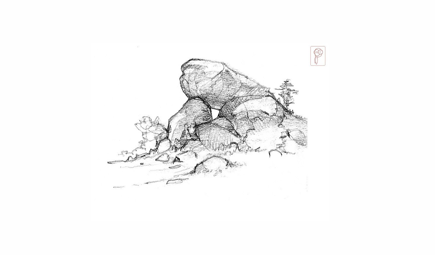 1467x859 Rocks Artwork Sketch Wallpaper Allwallpaper.in - Rocks Sketch
