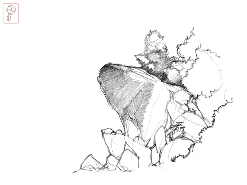 800x600 Rocks Sketch By Papierpilot - Rocks Sketch