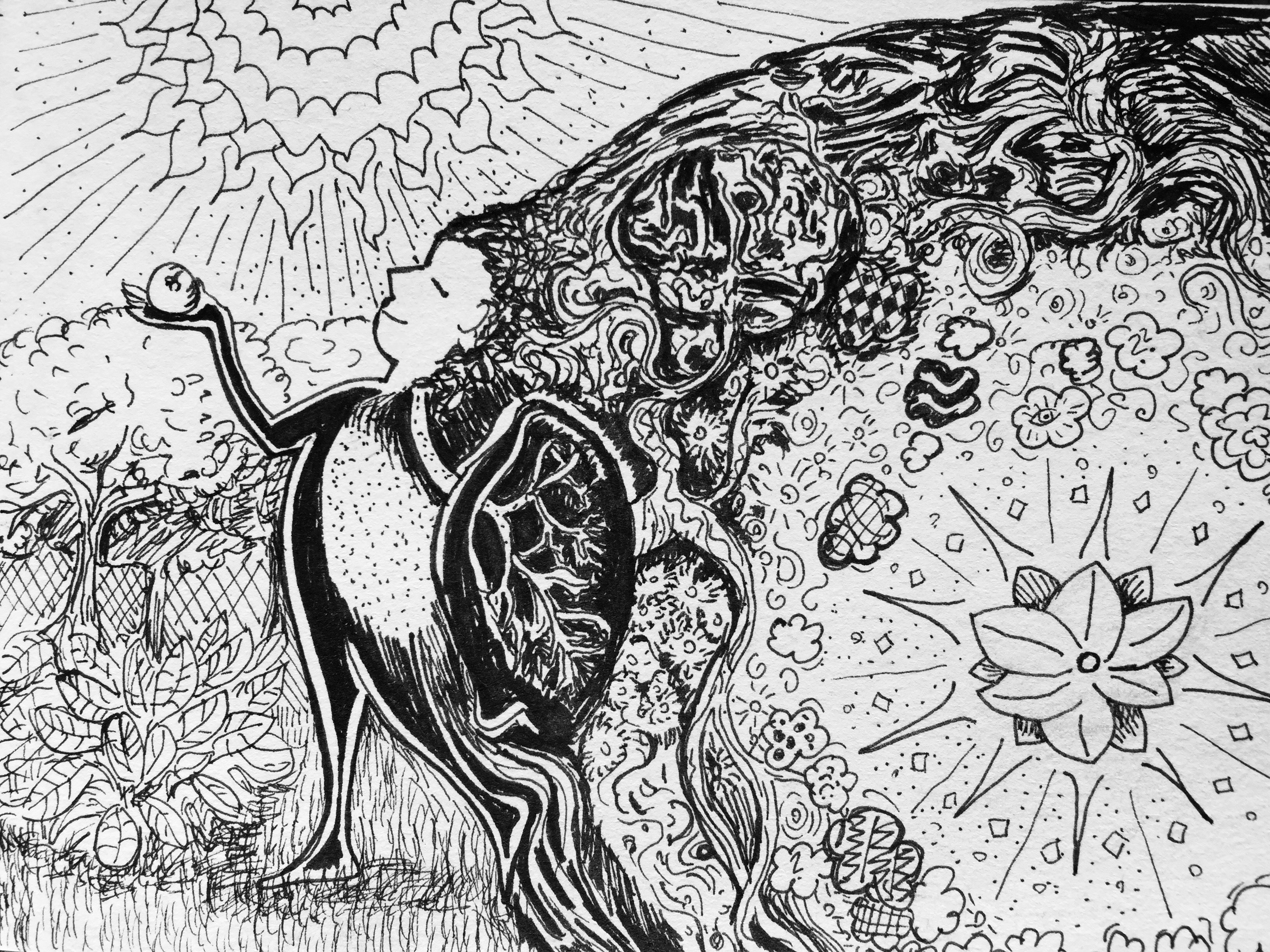 3264x2448 Sketch The Immune System Rocks Balanced Action - Rocks Sketch