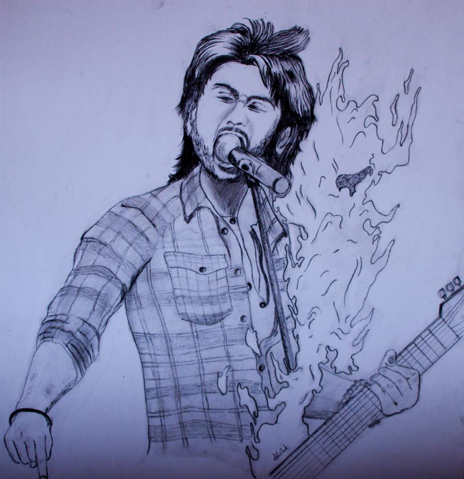 930x960 Ranbir Kapoor Rockstar Sketch Of Ranbir Kapoor From The - Rockstar Sketch