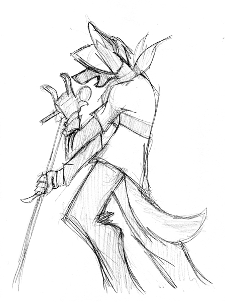 448x600 Dj The Rockstar Sketch By Inspectornills - Rockstar Sketch