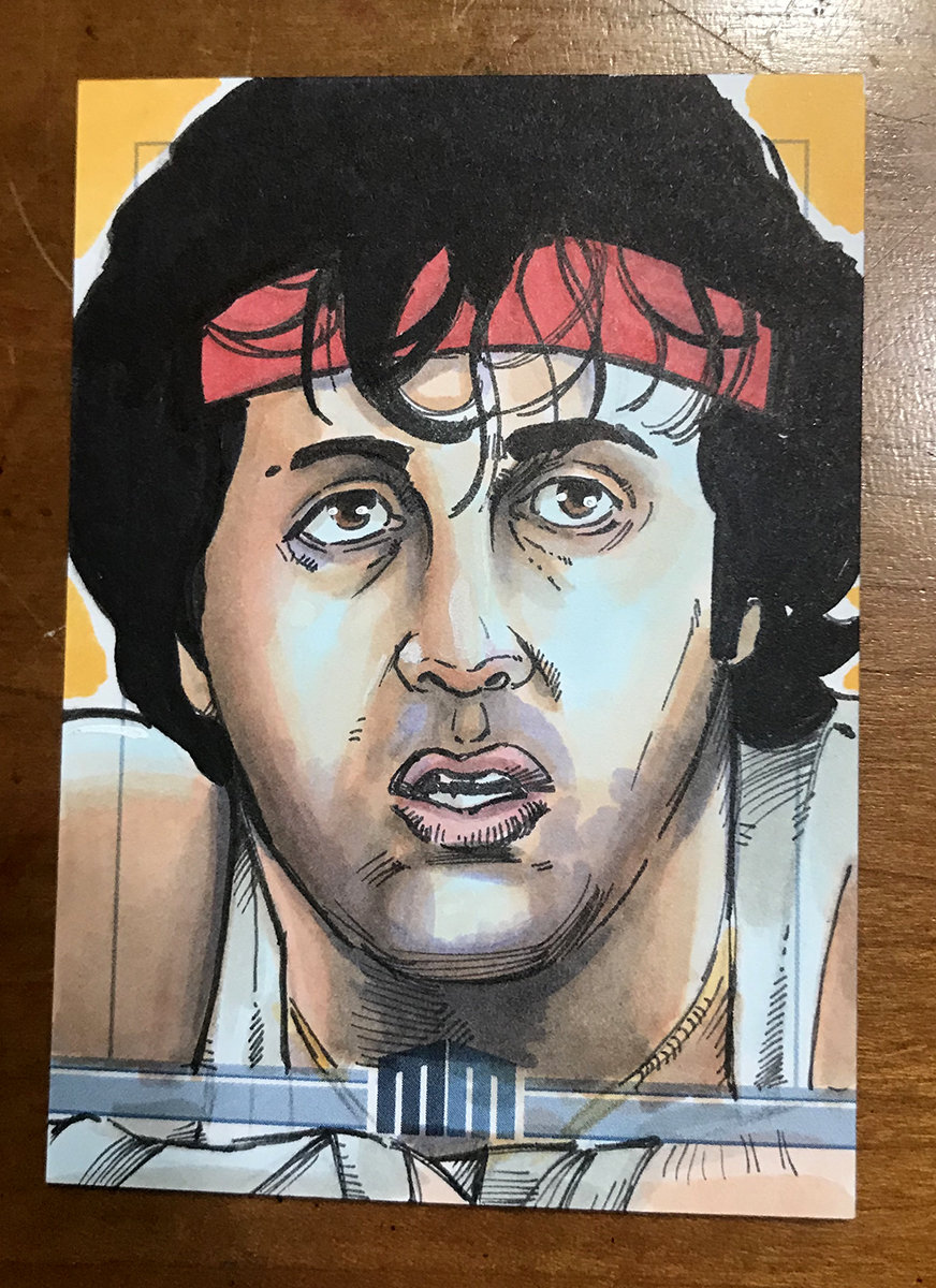 872x1200 Sketch Card Rocky Balboa - Rocky Balboa Sketch