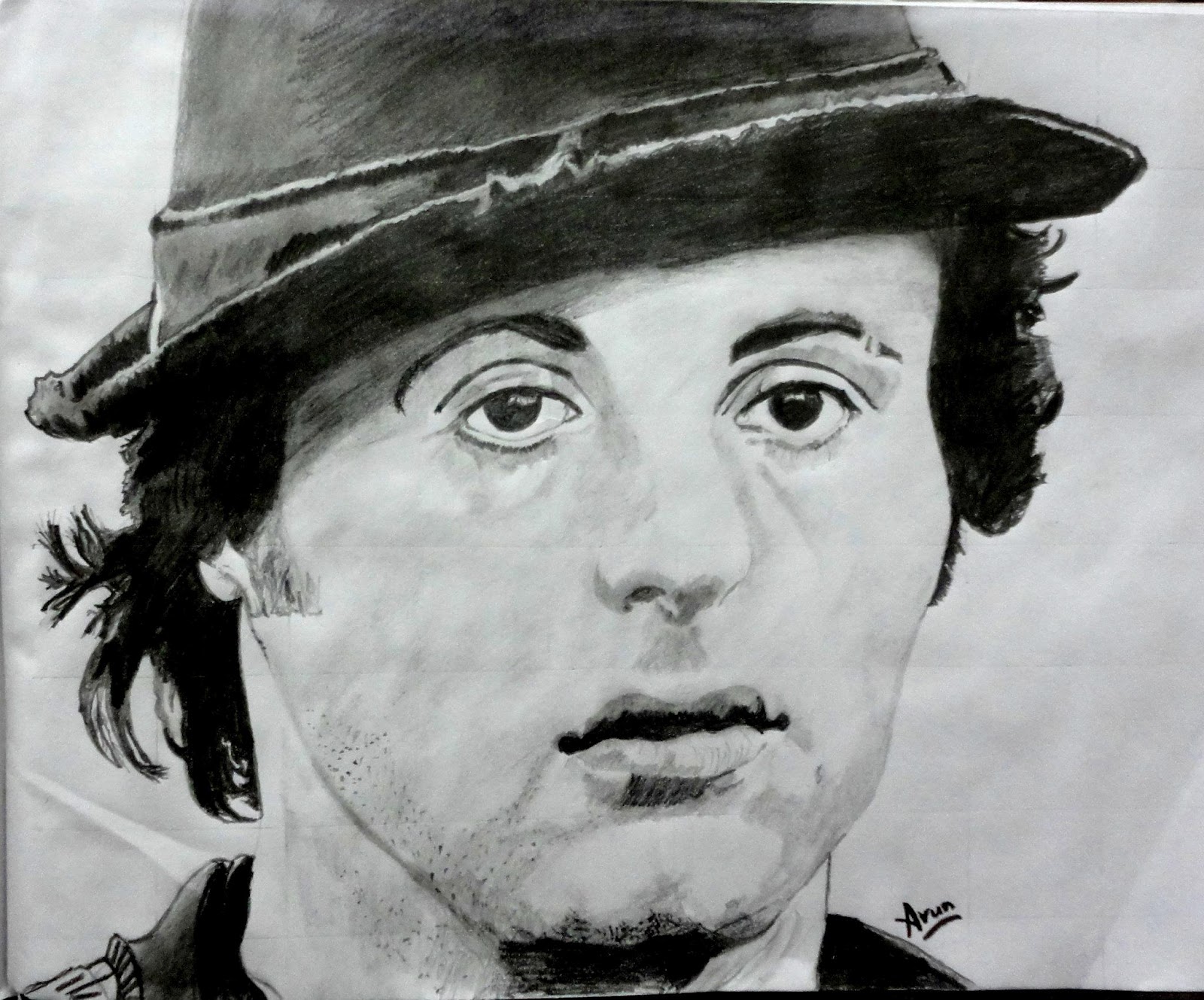 1600x1329 Pencil World Pencil Sketching - Rocky Balboa Sketch
