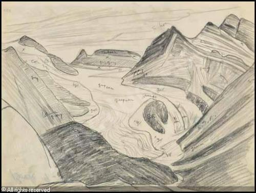 500x377 Rocky Mountain Drawing 9 - Rocky Mountain Sketch