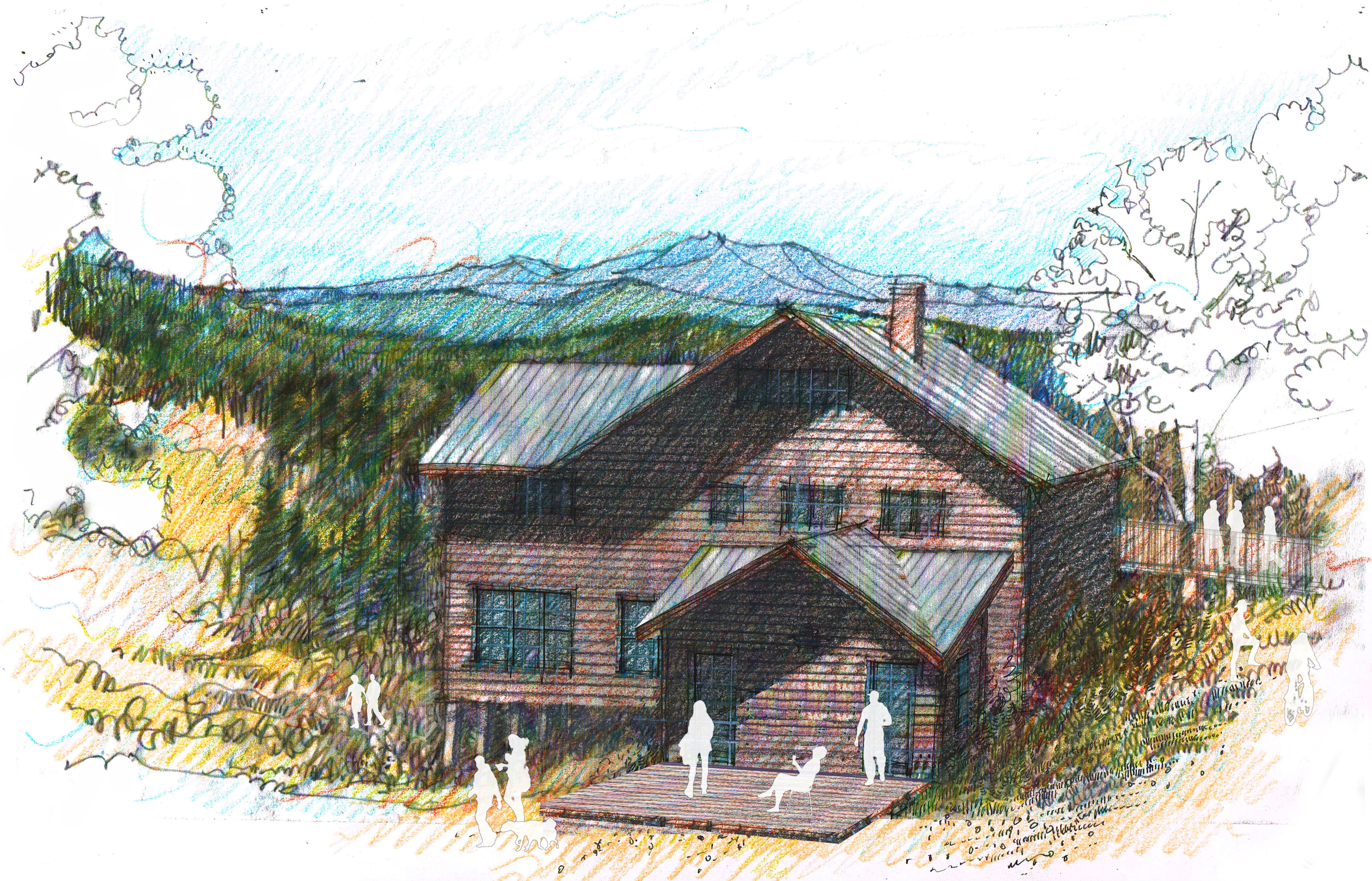 5028x3229 Rocky Mountain Ecodharma Retreat Center - Rocky Mountain Sketch