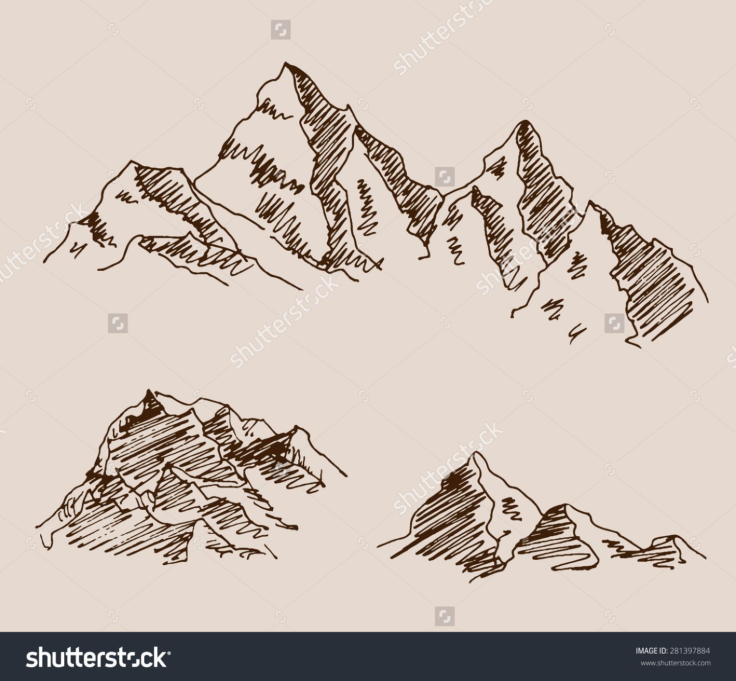 1500x1388 Rocky Mountain Set In Engraving Etching Hand Drawing Sketch Style - Rocky Mountain Sketch