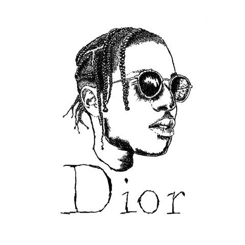 480x480 Asap Rocky Drawing Sketch Drawing Skill - Rocky Sketch