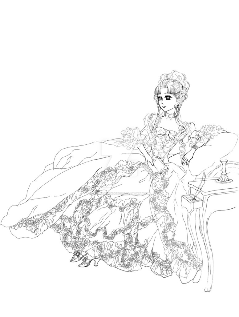 776x1030 Lala Rococo Style By Janediamond2901 - Rococo Sketch
