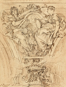 227x300 Rococo Drawings Fine Art America - Rococo Sketch