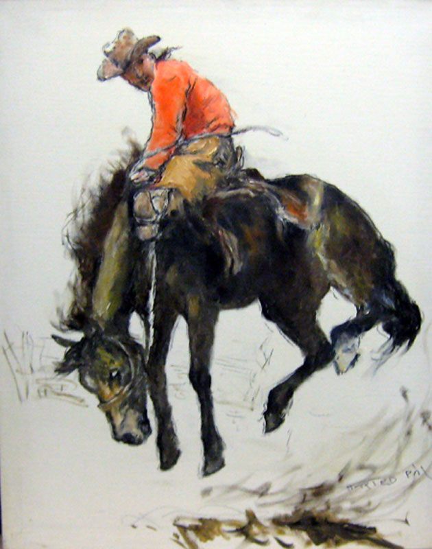 630x800 Pal Fried, Mixed Media Paintings And Sketches - Rodeo Sketches