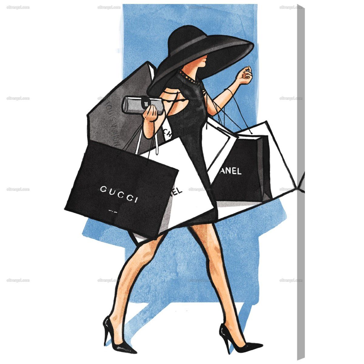 1200x1200 Rodeo Dr Walk Wall Art Artwork Spring 2017 Fashion Sketches - Rodeo Sketches