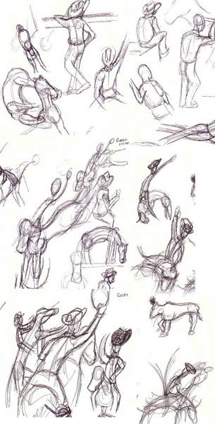 305x600 Sketchbook Rodeo Sketches - Rodeo Sketches