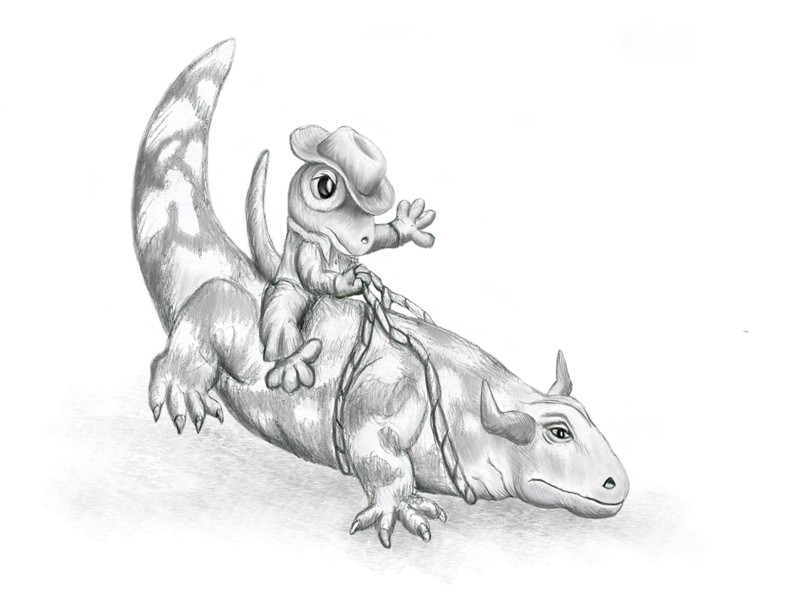 800x594 Sketches Joey Welsh Illustration - Rodeo Sketches