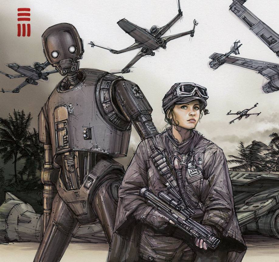 918x864 Rogue One - Rogue One Sketch