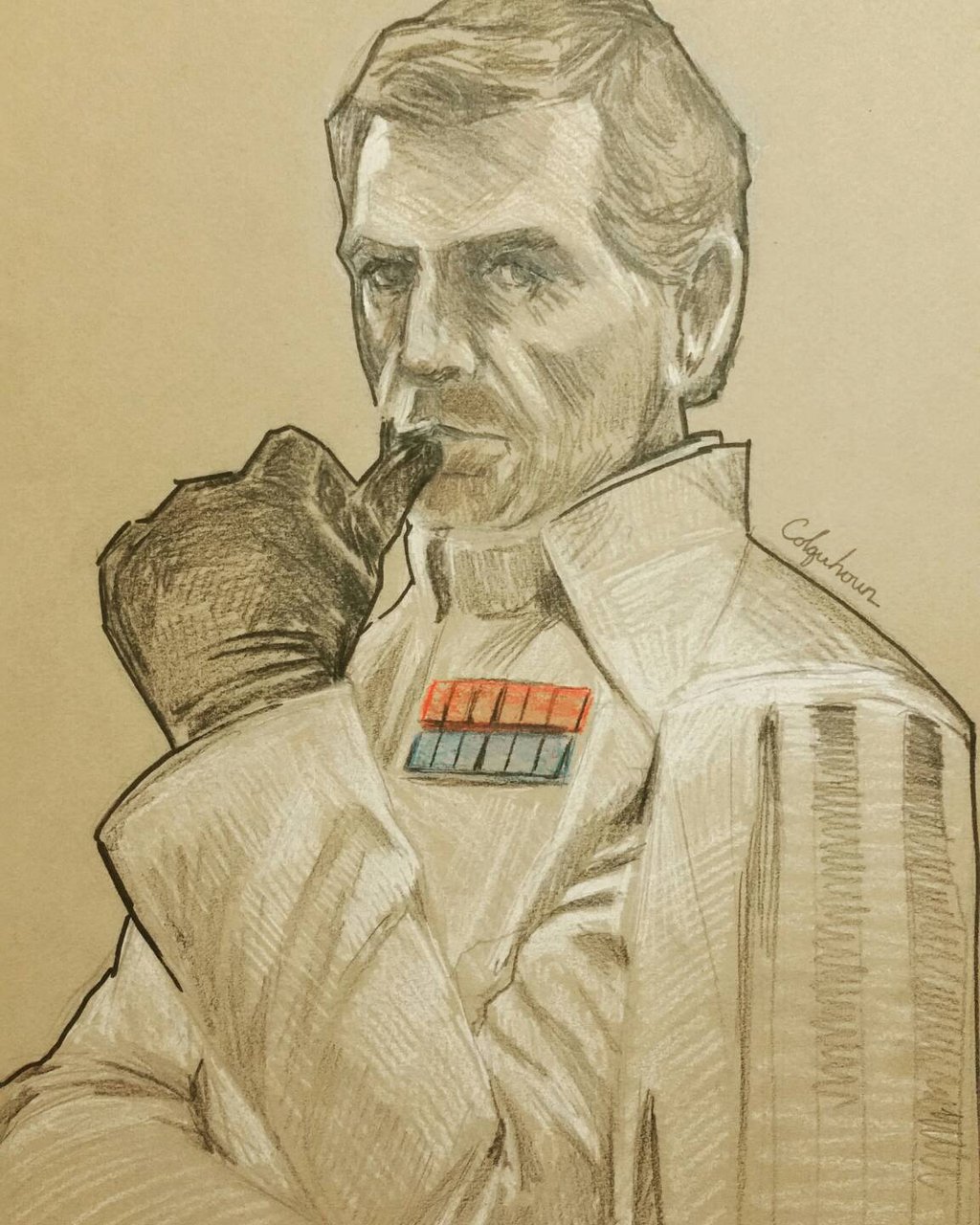 1024x1280 Rogue One Sketch By Rjcolquhoun - Rogue One Sketch