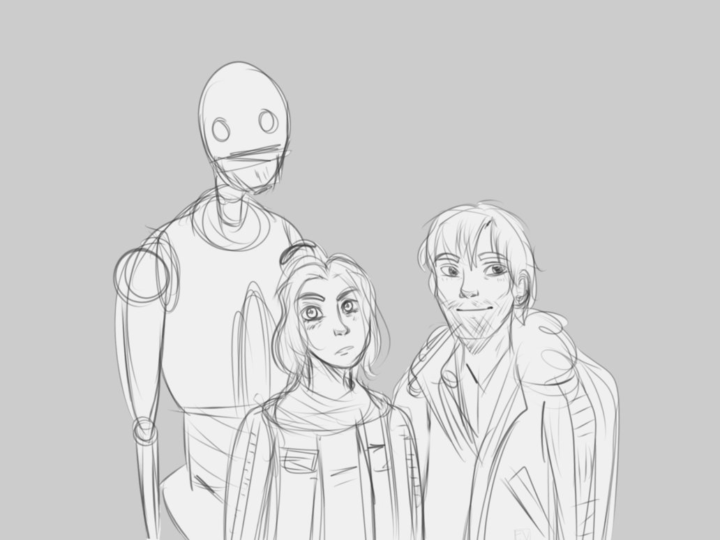 1032x774 Rogue One Sketch By Theinquestitor - Rogue One Sketch