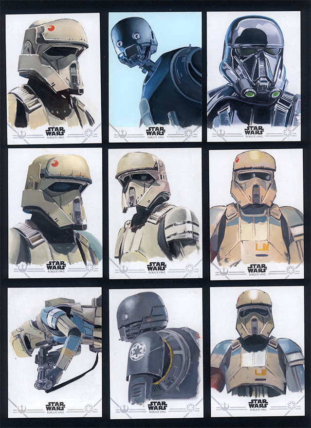 639x880 Rogue One Sketch Cards 2 Kevin Graham Art - Rogue One Sketch