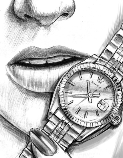 430x550 New York Storyboards Gallery Rolex - Rolex Watch Sketch