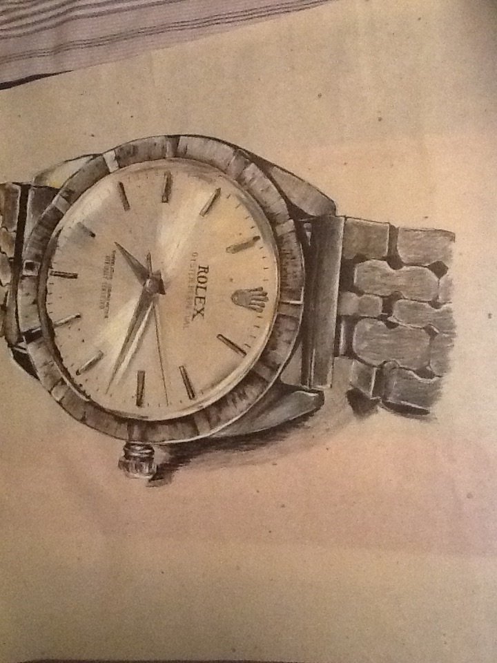 720x960 Original Sketch Rolex Watch Mattbozina - Rolex Watch Sketch