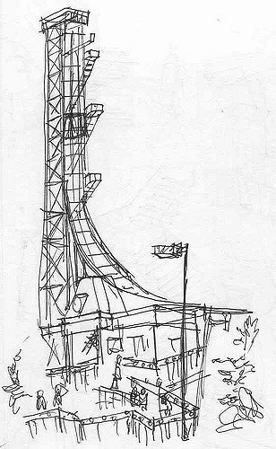 308x500 Quick Sketch - Roller Coaster Sketch