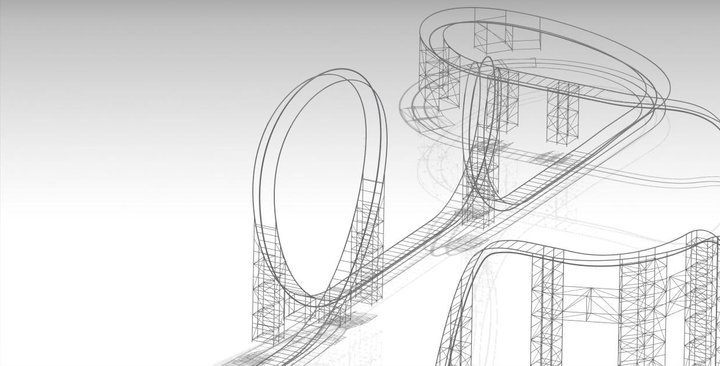 720x366 Catia Coaster Model - Roller Coaster Sketch