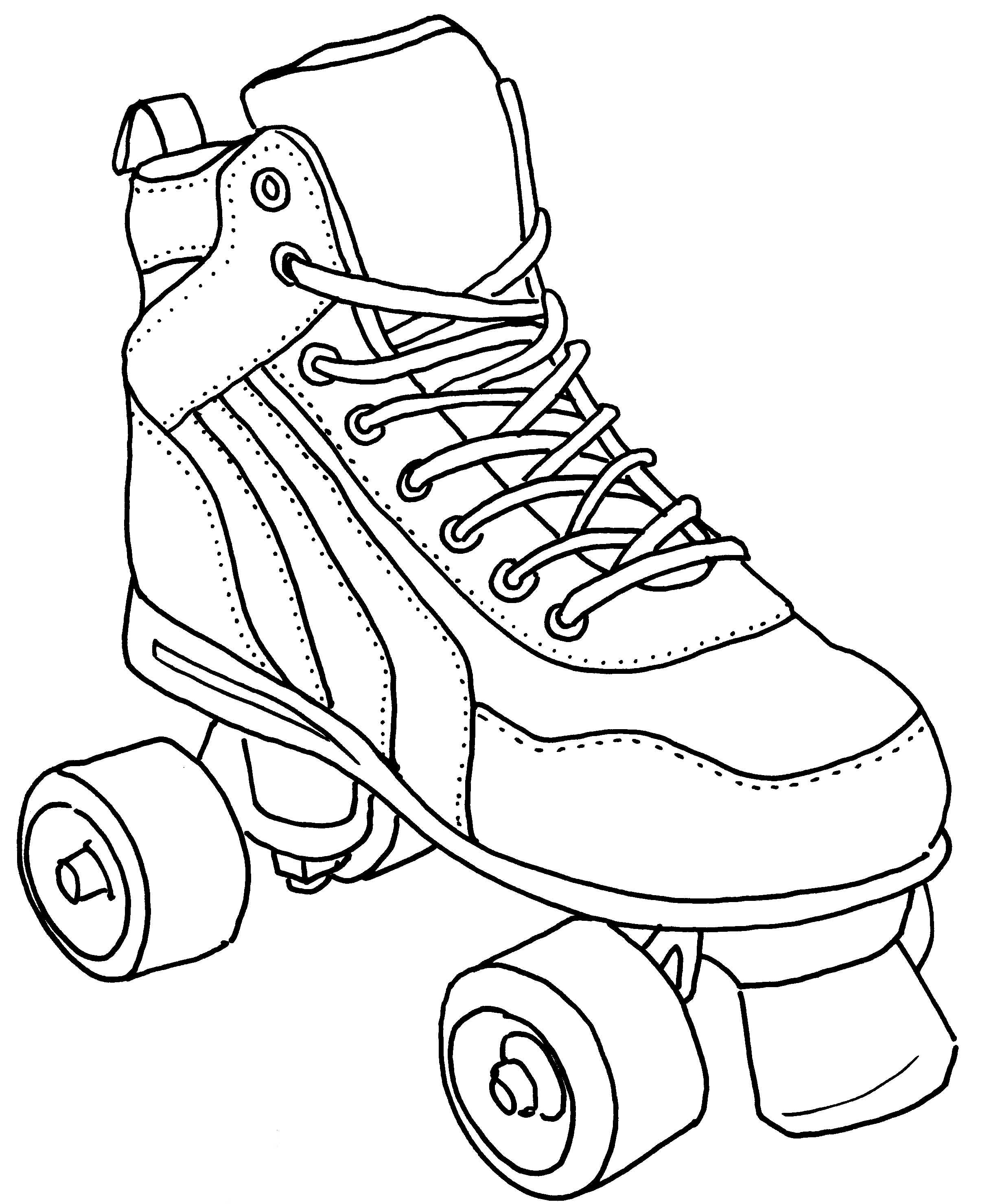 Roller Skate Sketch at Explore collection of
