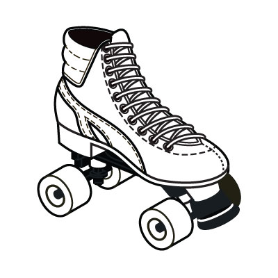 400x400 Skate Clipart Sketch ~ Frames ~ Illustrations ~ Hd Images ~ Photo - Roller Skate Sketch