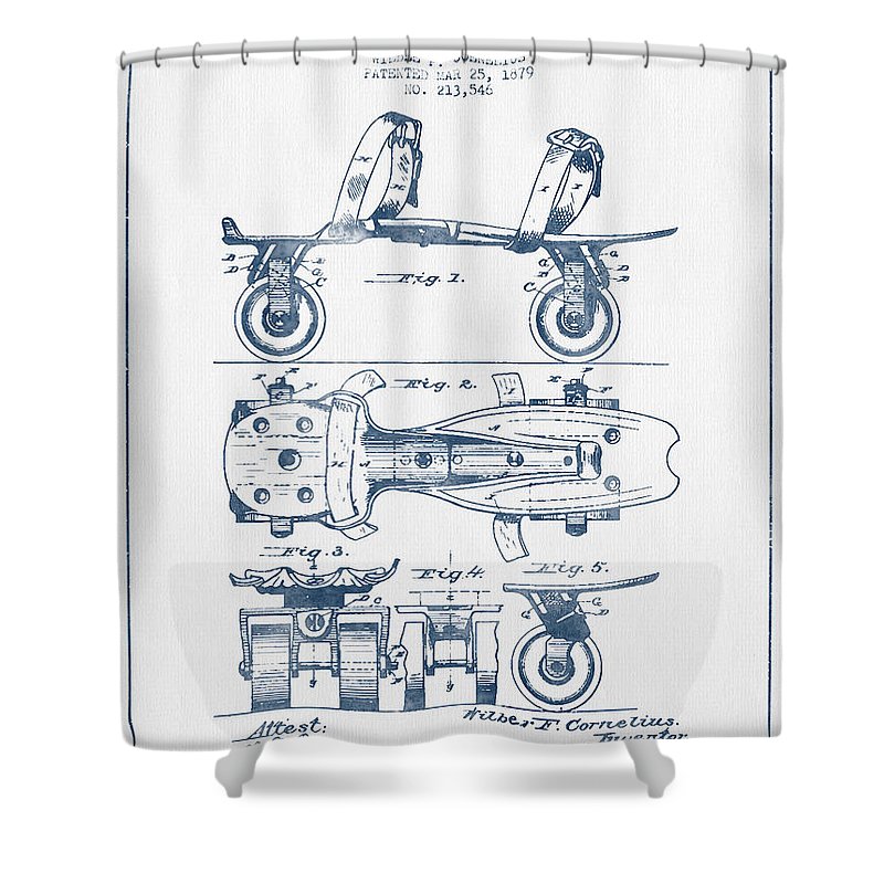 800x800 Roller Skate Patent Drawing From 1879 - Roller Sketch