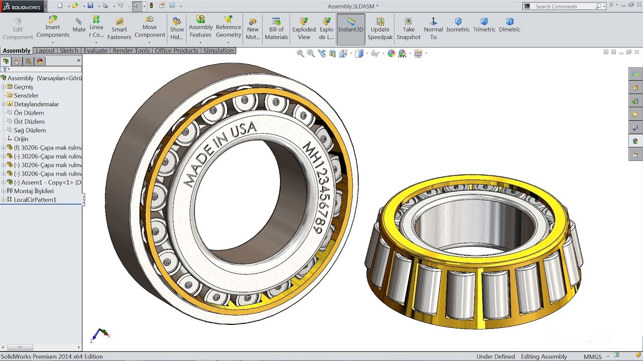 1280x720 Solidworks Tutorial Sketch Roller Bearing In Solidworks - Roller Sketch