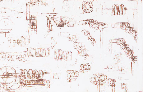 460x299 Filethe Sketch (Drawing) Of Roller Chain, Leonardo Da Vinci.jpg - Roller Sketch