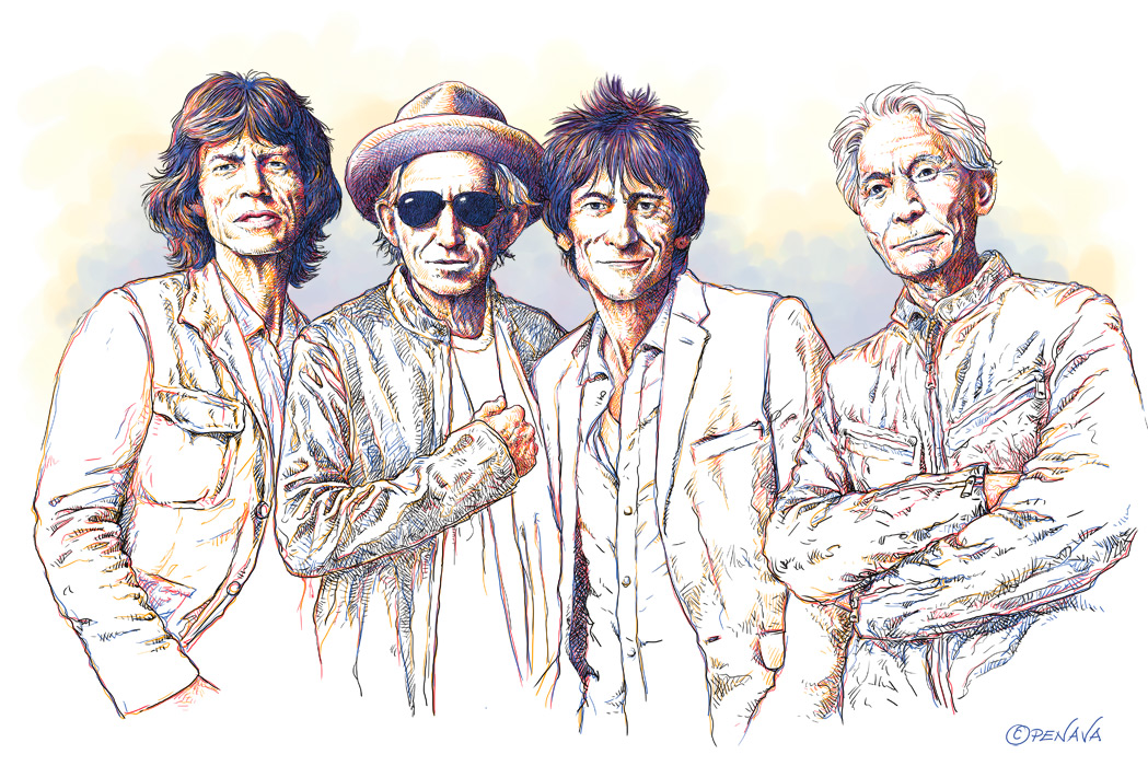 Rolling Stones Sketch at PaintingValley.com | Explore collection of ...