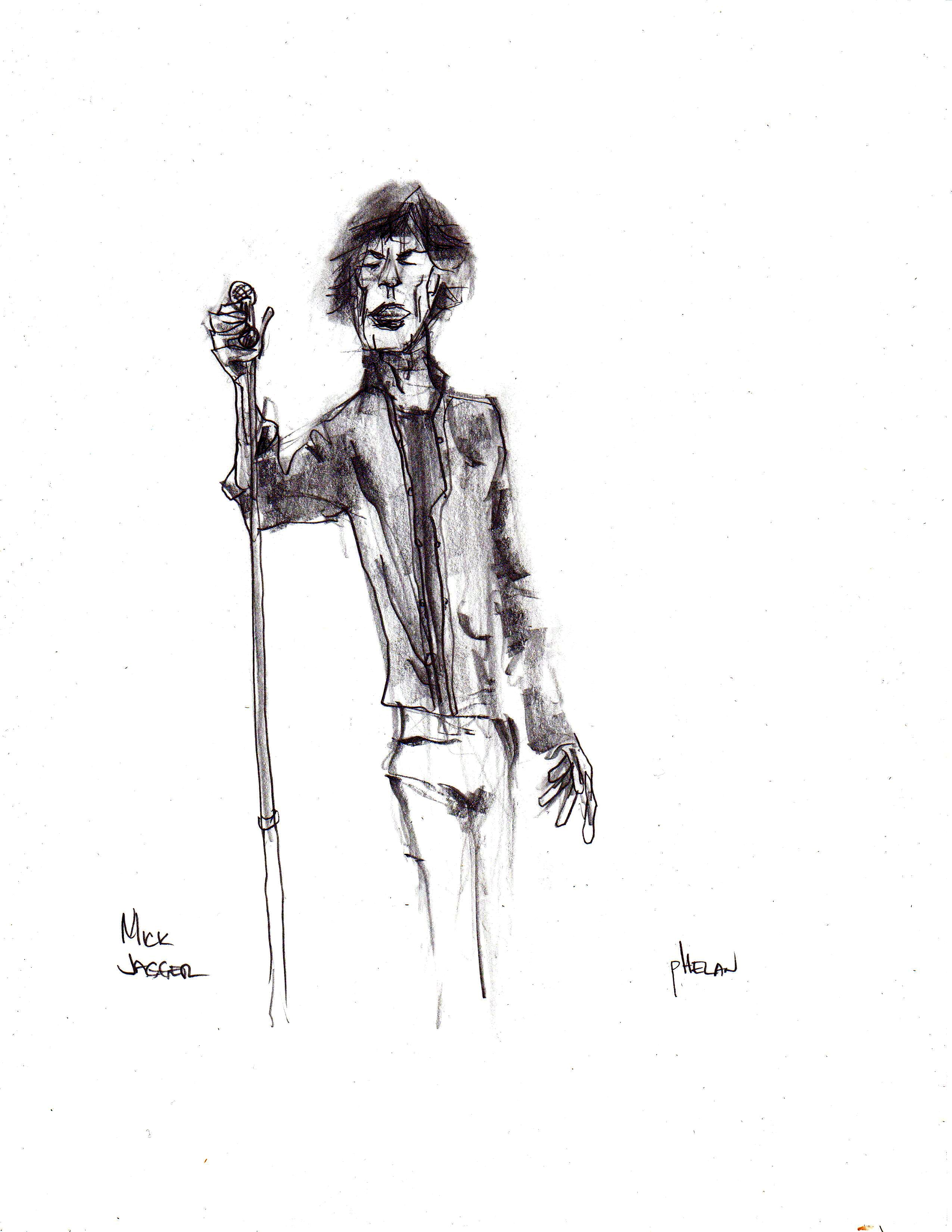 2550x3300 The Rolling Stones Drawings And Sketches Not So Fine Art By - Rolling Stones Sketch