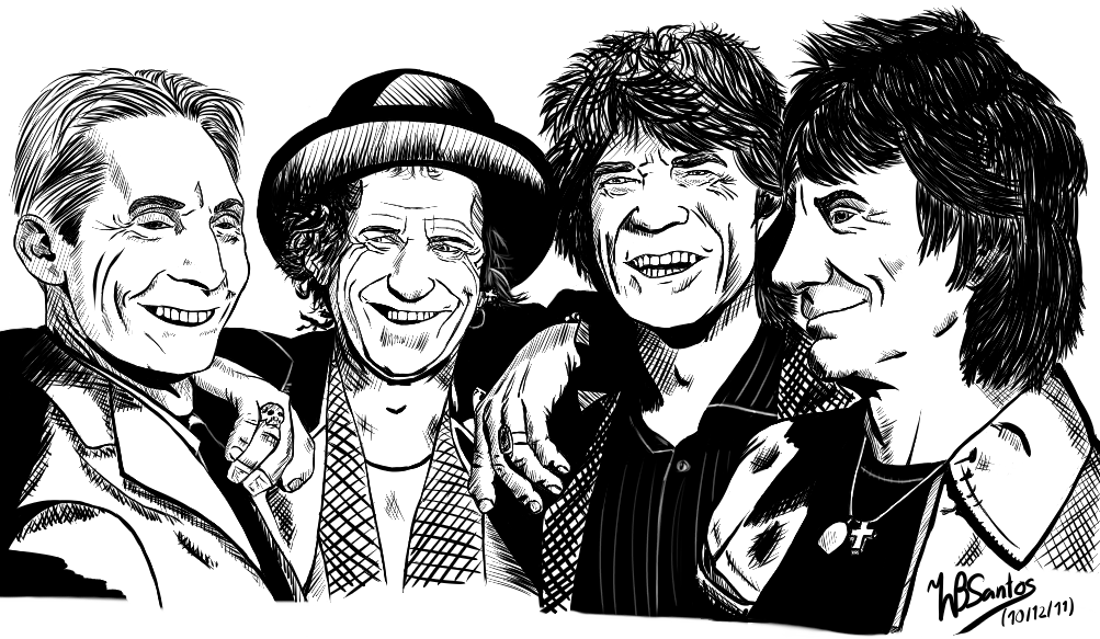 1003x583 The Rolling Stones Paint It Black - Rolling Stones Sketch
