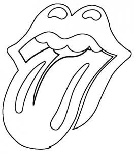264x302 How To Draw The Rolling Stones Lips And Tongue Step 4 Art - Rolling Stones Sketch