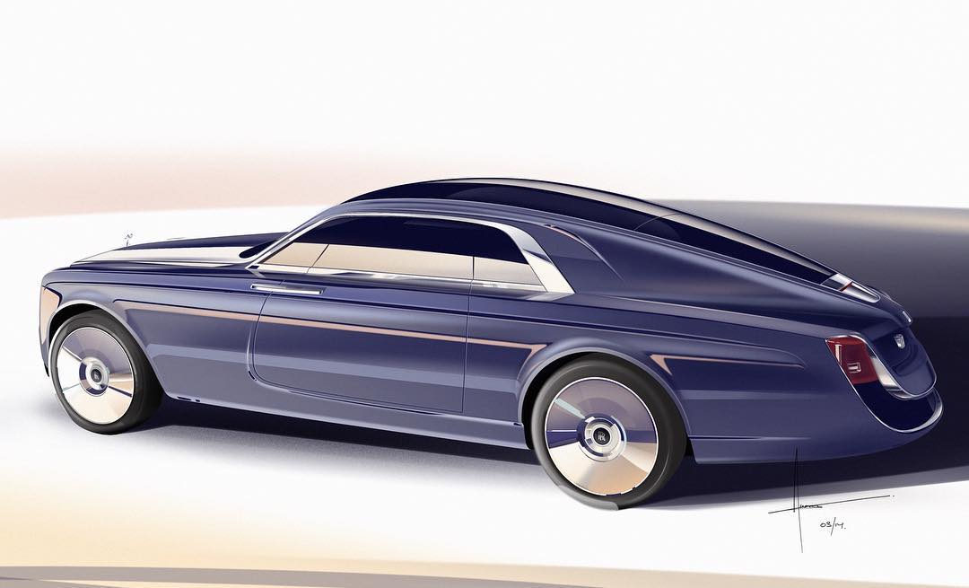1080x655 Rolls Royce Sweptail (2017) Beautiful One Off Boattail Coupe - Rolls Royce Sketch