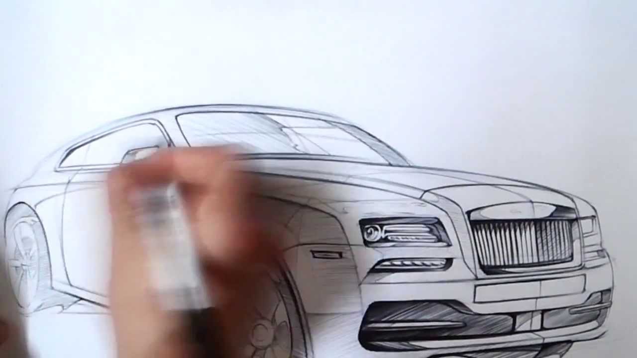 1280x720 Tv - Rolls Royce Sketch