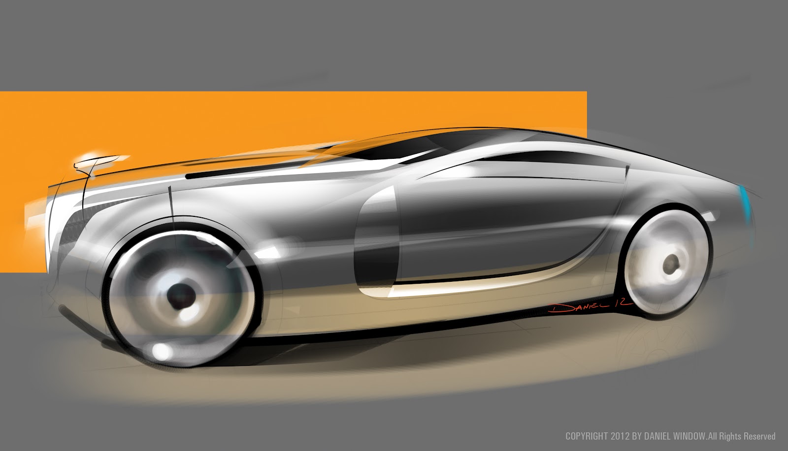 1600x917 Dan Window Vehicle Design Rolls Royce Side Sketch - Rolls Royce Sketch