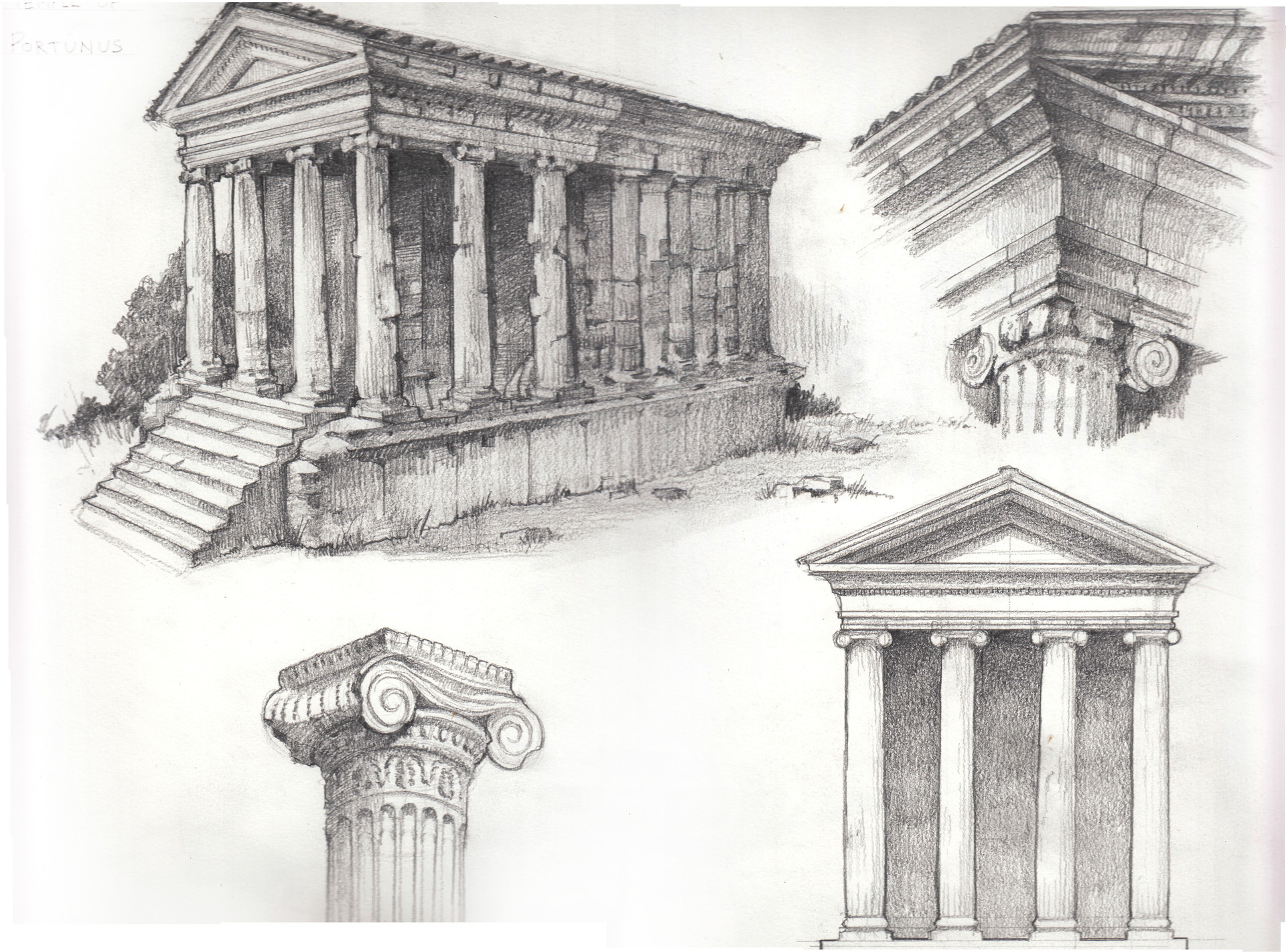 Roman Architecture Sketches at Explore collection