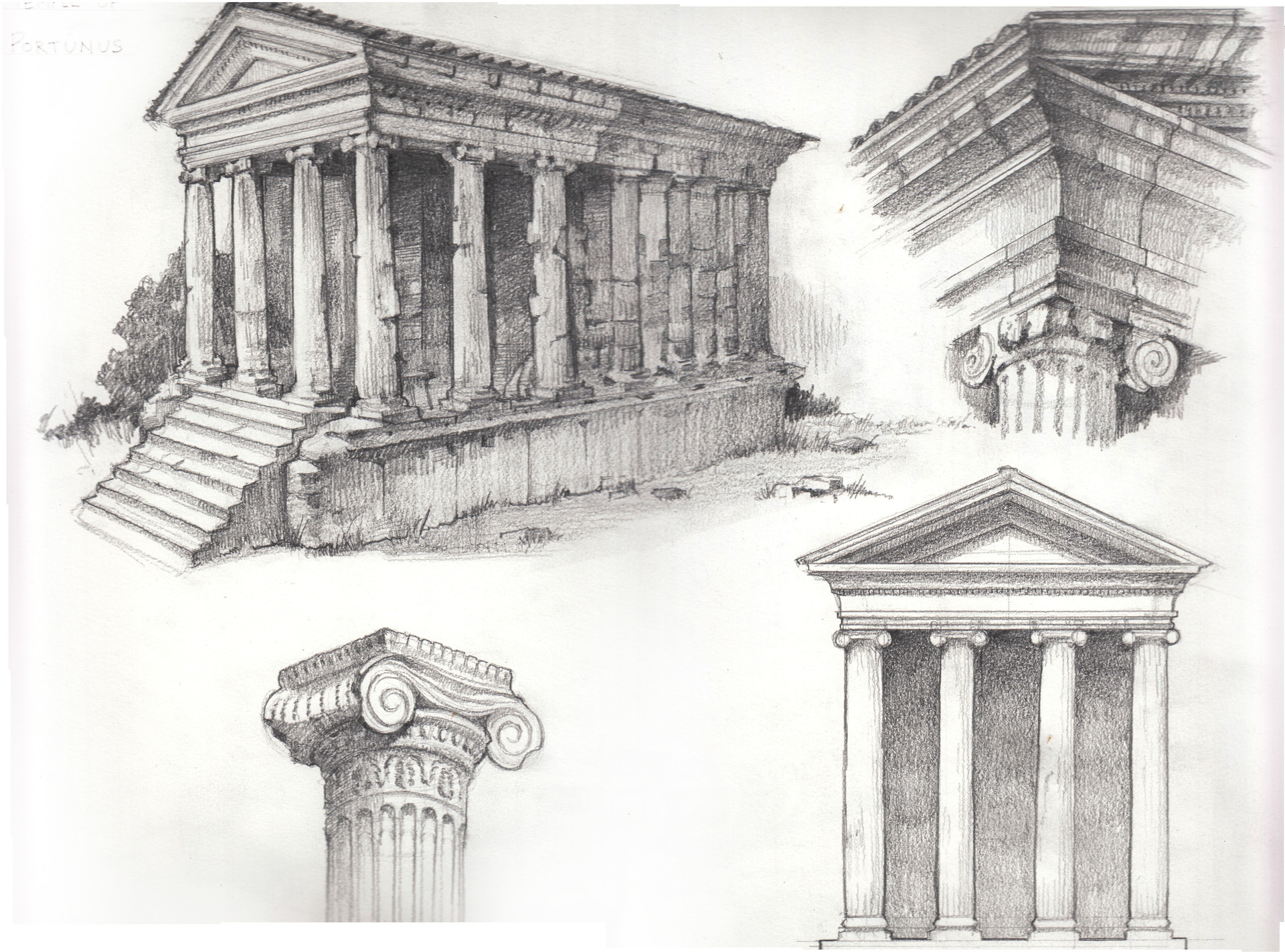 Roman Architecture Sketches Architecture