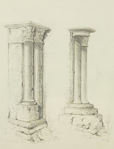 229x300 Roman Architecture Drawings Fine Art America - Roman Column Sketch