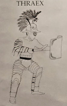 222x350 Gladiatorial Games - Roman Gladiator Sketch