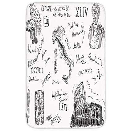 425x425 Rectangular Area Rug Mat Rug,toga Party,ancient Roman - Roman Gladiator Sketch