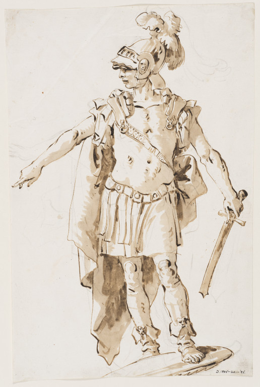 516x768 Recto A Roman Soldier Verso An Indistinct Sketch Of A Roman - Roman Soldier Sketch