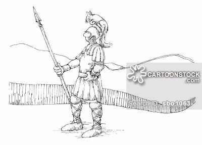 400x287 Roman Soldier Cartoons And Comics - Roman Warrior Sketch
