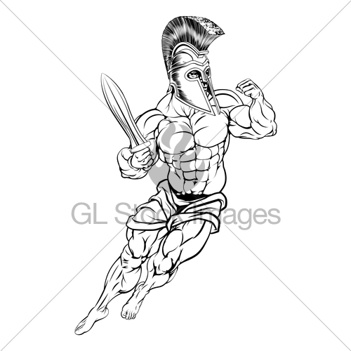 500x500 Roman Warrior Gl Stock Images - Roman Warrior Sketch